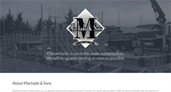 Desktop Screenshot of machadoandsons.com